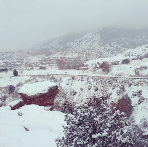 A winter wonderland wedding.