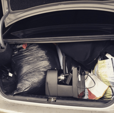Deeming a success the first phase of Declutter 2015 and I have a trunk + backseat full of items headed for Goodwill to prove it. 