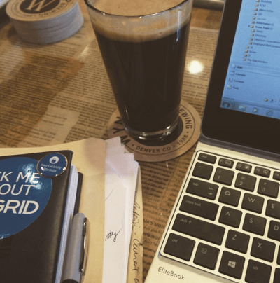 Spent Sunday working from my favorite neighborhood spot with a  nice porter (or two) to accompany me.