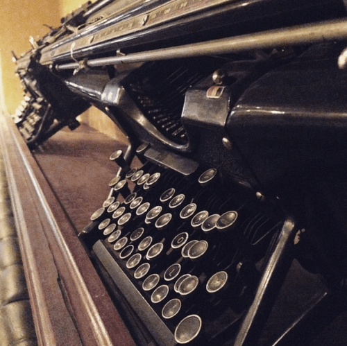 Denver Press Club decor. I <3 typewriters