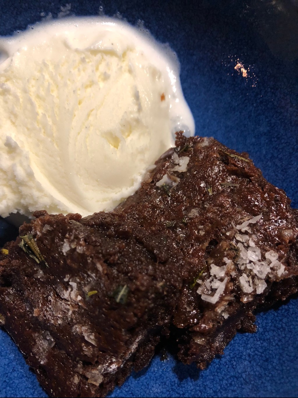 this week in our kitchen: rosemary sea-salted&nbsp;brownies